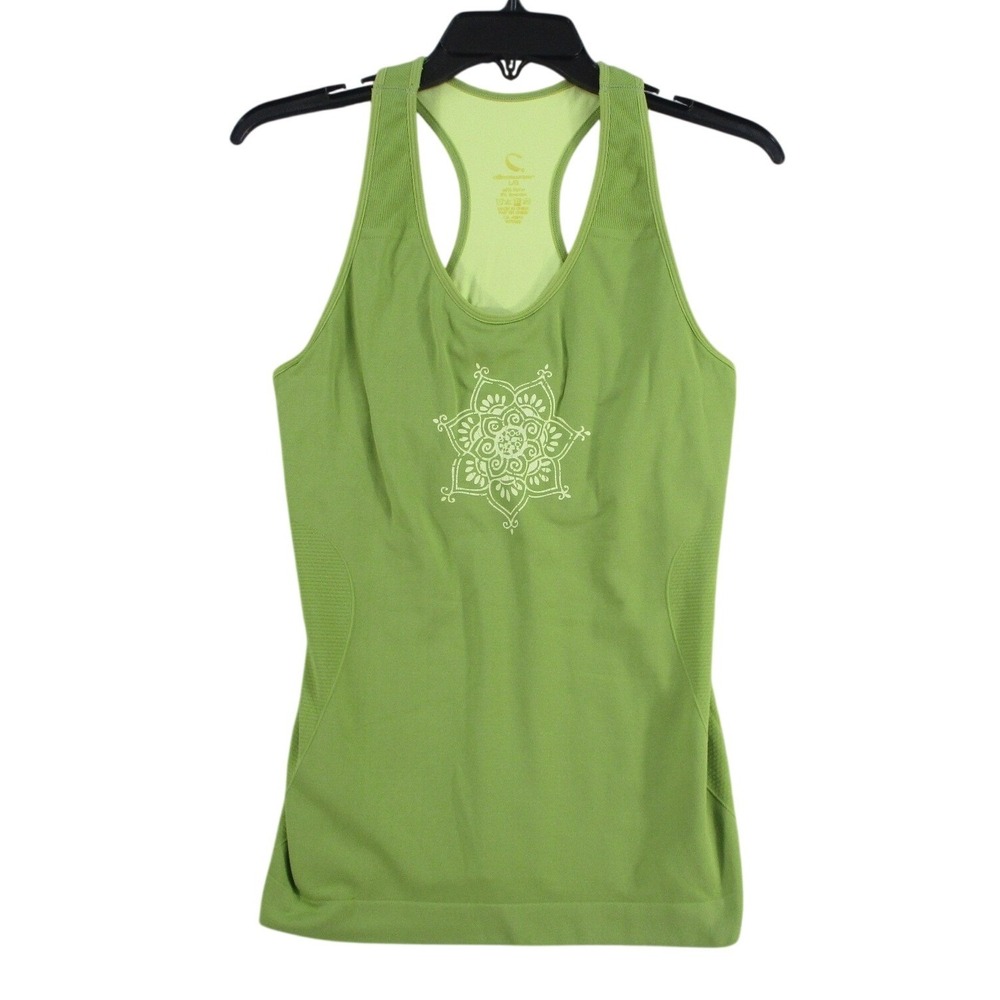 C9 Champion Climawear Women Lime Green Racerback Athletic Tank Top Size L W70408